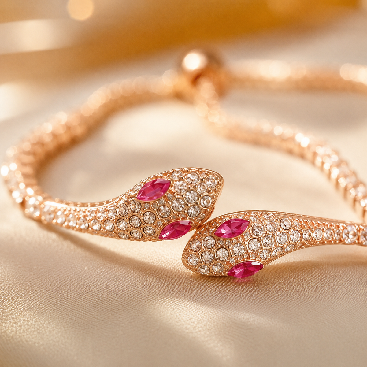 Ruby Serpent Bracelet