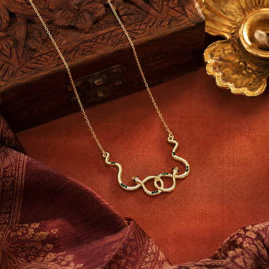 Emerald Serpent Necklace