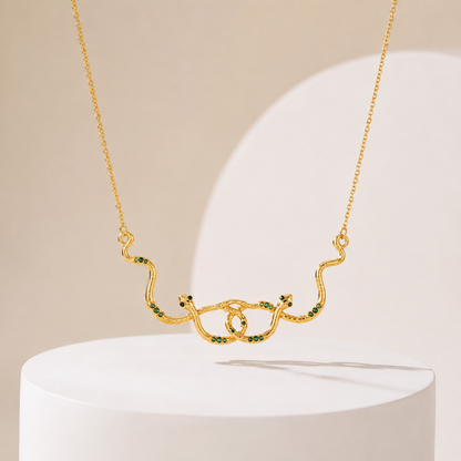 Emerald Serpent Necklace
