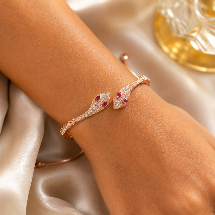 Ruby Serpent Bracelet