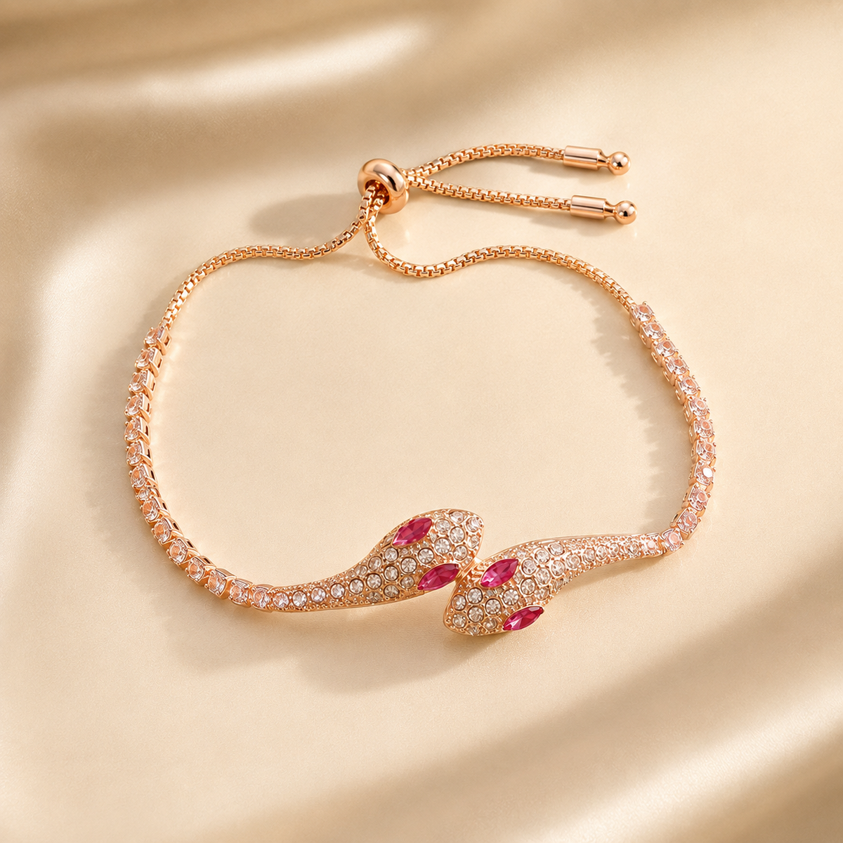 Ruby Serpent Bracelet